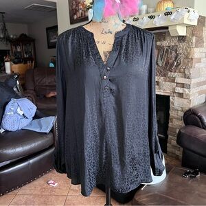 Molly Bracken Black Patterned Blouse